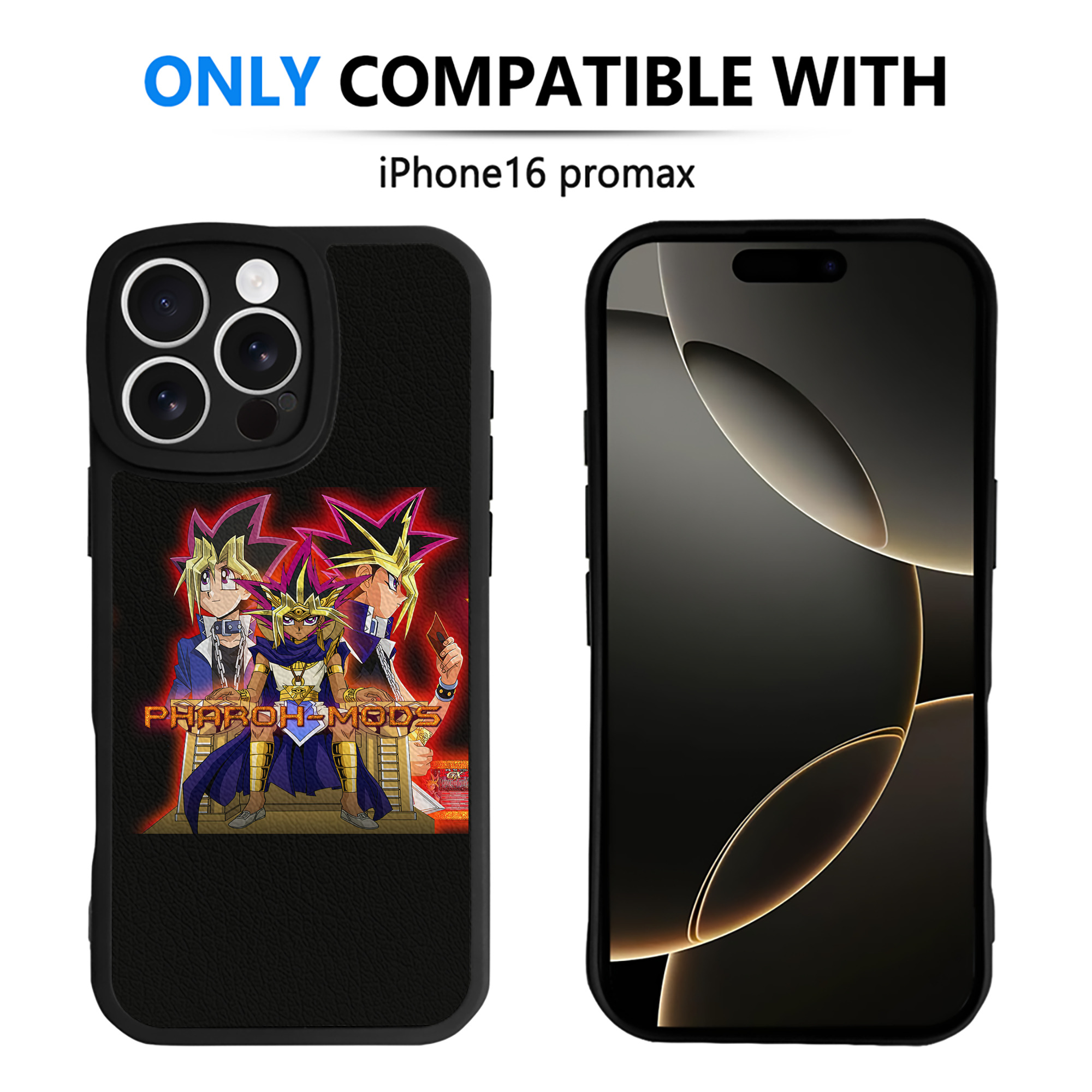 遊☆戯☆王 Yu-Gi-Oh! 【iPhone 16シリーズ対応】シリコンスマホケース（レザー調） 材質：シリコン
